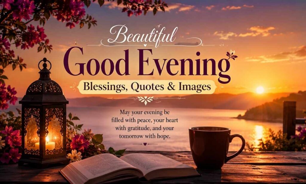 Beautiful Good Evening Blessings, Quotes & Images