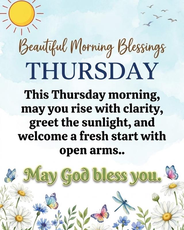 Beautiful Thursday Morning Blessings