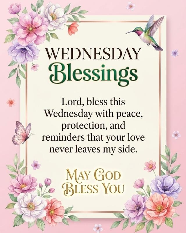 Beautiful Wednesday Blessings and Prayers Images