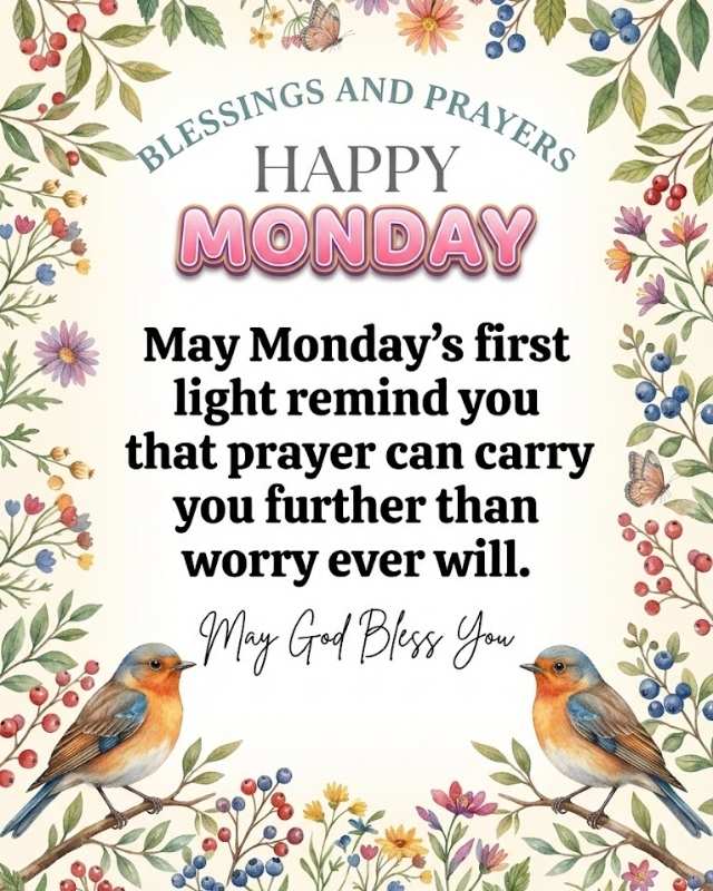 Blessings and Prayers for Monday