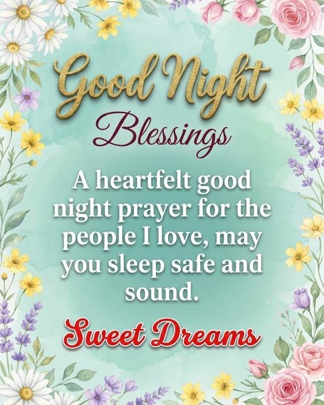 Good Night Prayers and Blessings