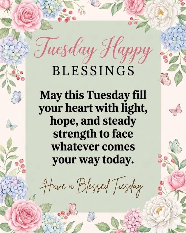 Happy Tuesday Blessings