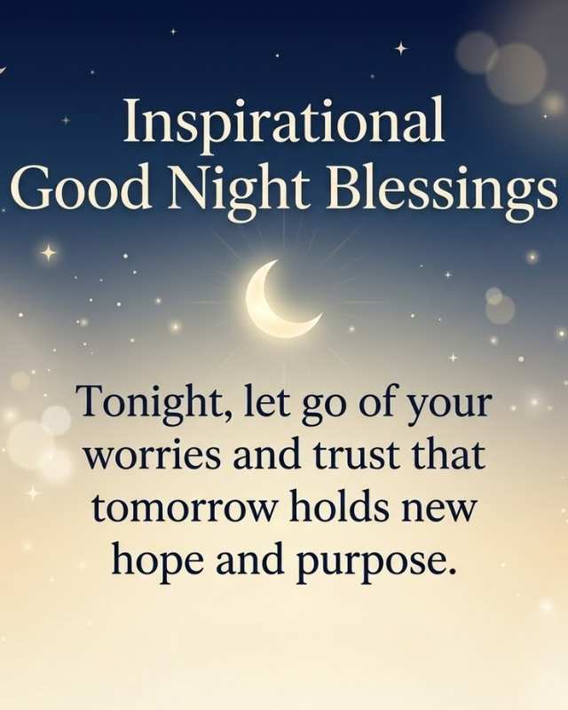 Inspirational Good Night Blessings