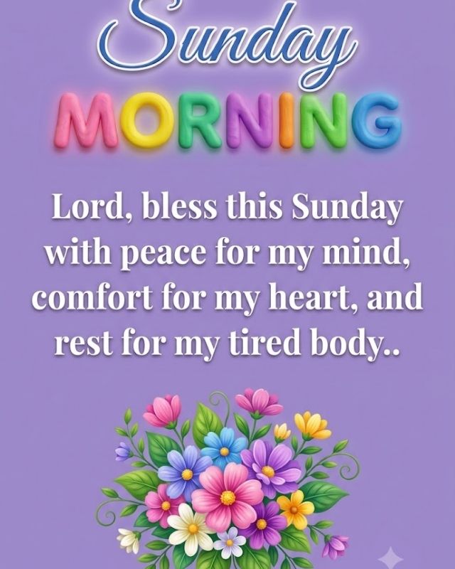 Sunday Blessings and Prayers