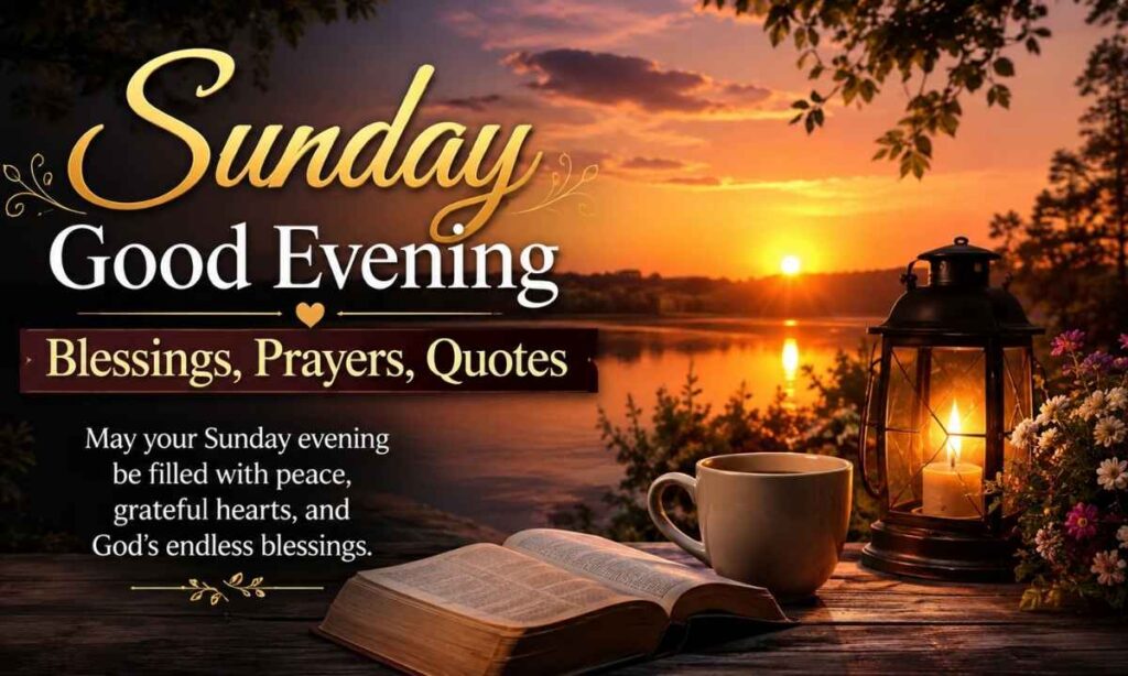 Sunday Good Evening Blessings Prayers Quotes