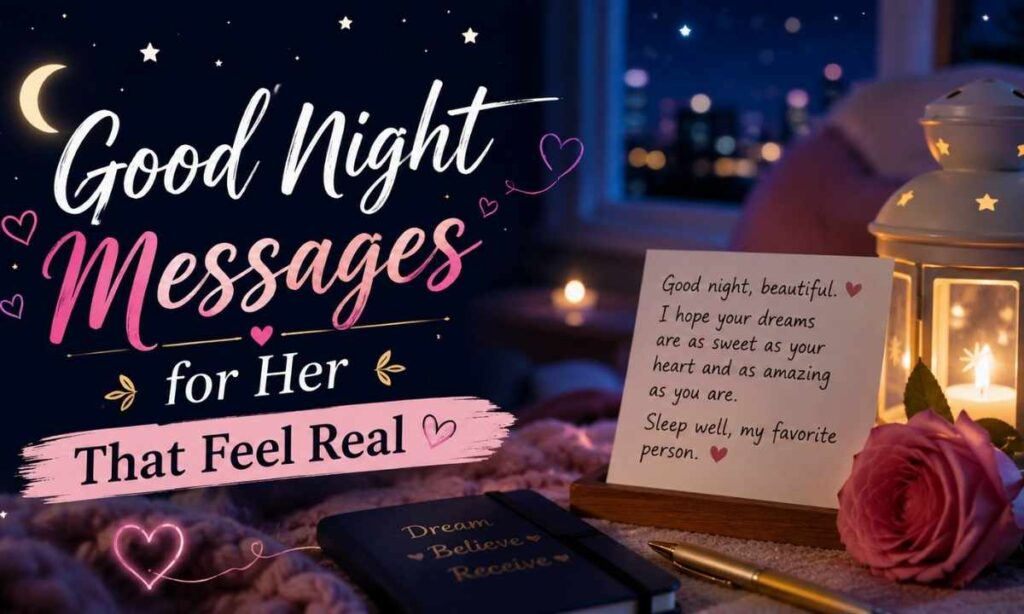 Good Night Messages for Her That Feel Real