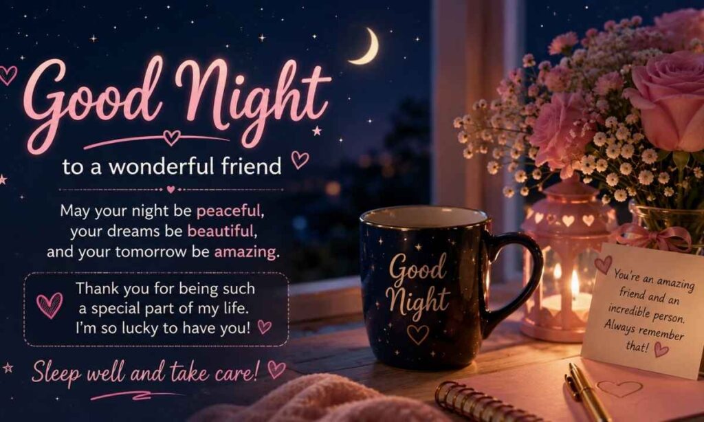 Good Night Messages for a Female Friend