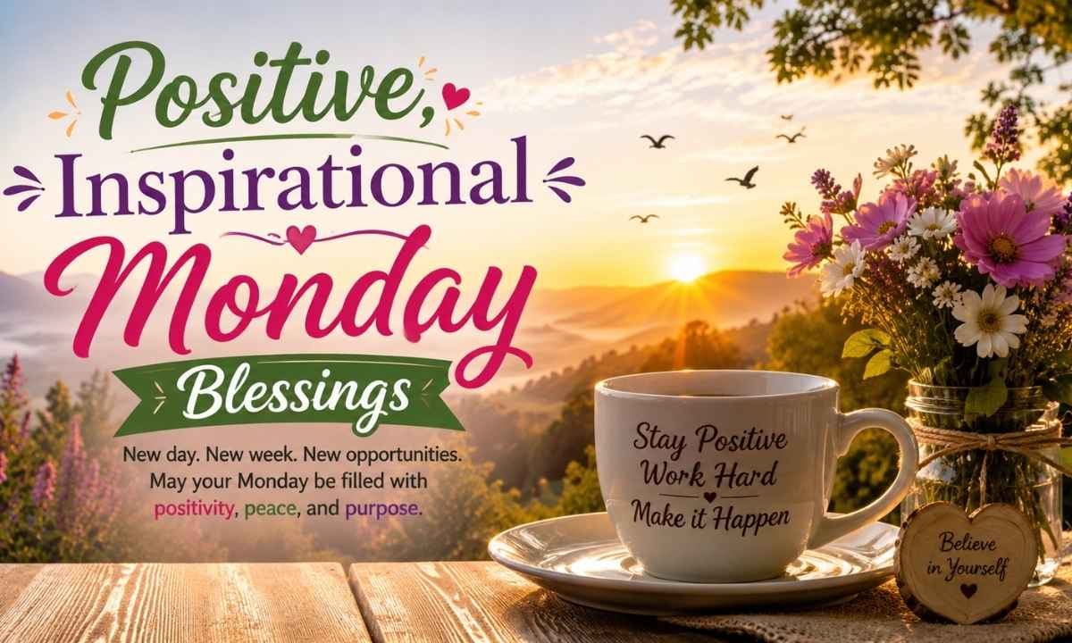 Positive Inspirational Monday Blessings
