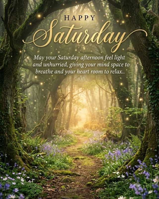 Saturday Afternoon Blessings to Refresh Your Day